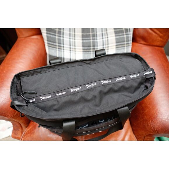 Disneyland Resort Tote Bag Black Large D Logo Travel Park Shoulder Bag - Picture 6 of 11